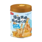 [即期良品]盛香珍 海鹽焦糖風味捲心酥收納罐375g(12入/箱)
