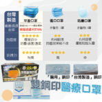 淨新 雙鋼印醫療級口罩4盒組50入/盒(成人/兒童口罩/國家隊 防飛沫/灰塵/共200入)：圖片 2